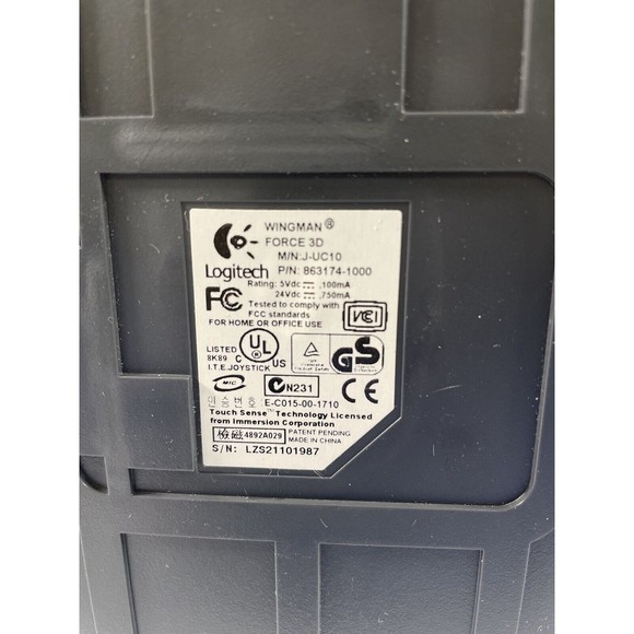 Logitech WingMan Force 3D Force Feedback USB Joystick Untested Sold As Is - Picture 13 of 14